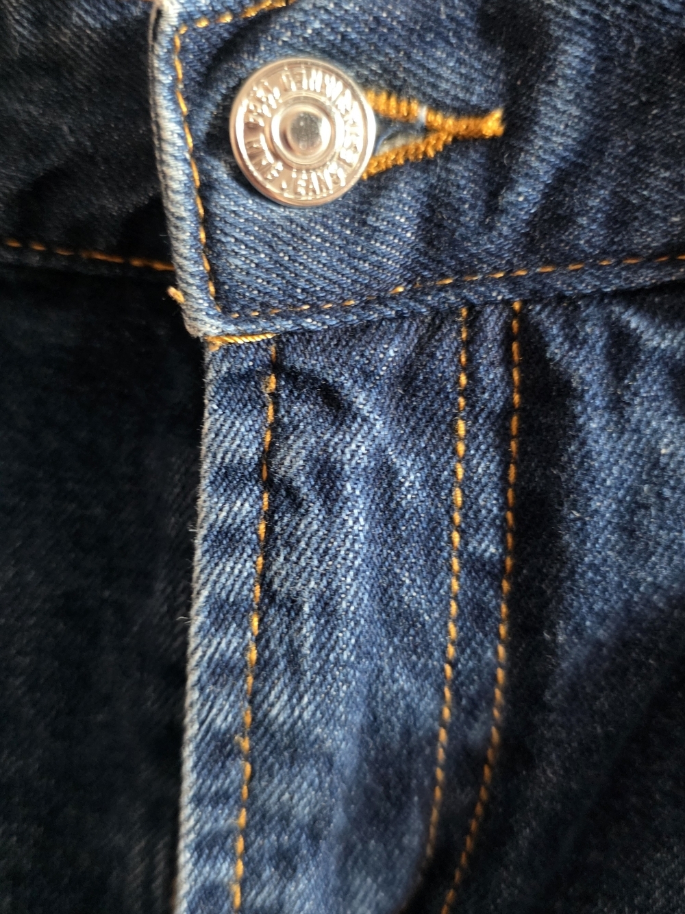 Mango High-Rise Wide Leg Jeans in Medium Blue Denim - Picture 3 of 8
